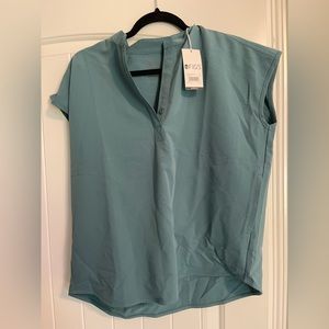 NWT FIGS RAFAELA SCRUB TOP- HYDROGREEN
